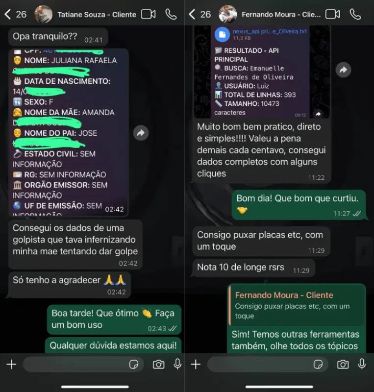 Depoimentos de clientes